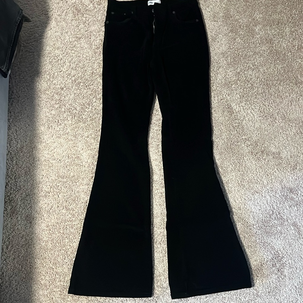 Zara corduroy flare pants size 8